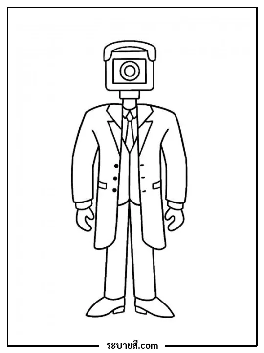 ภาพวาดระบายสี Skibidi Toilet 06