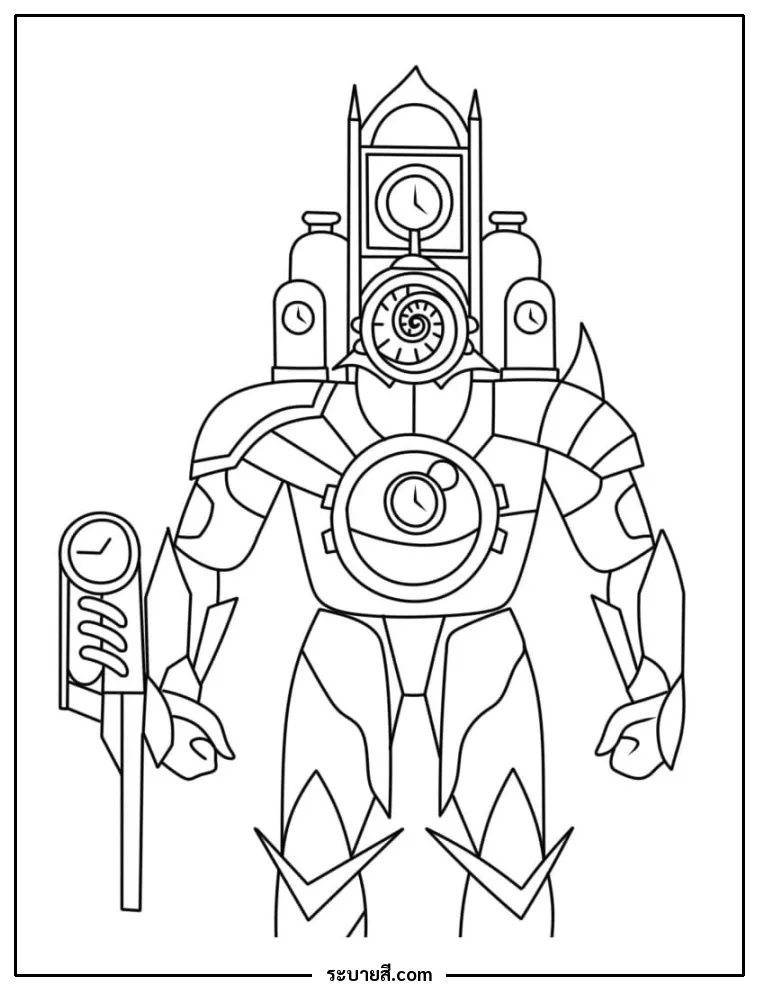 ภาพวาดระบายสี Skibidi Toilet 16