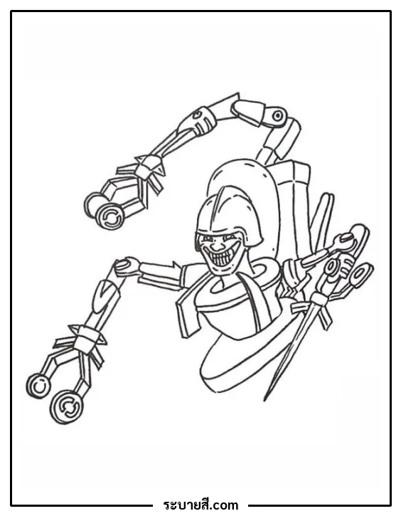 ภาพวาดระบายสี Skibidi Toilet 19