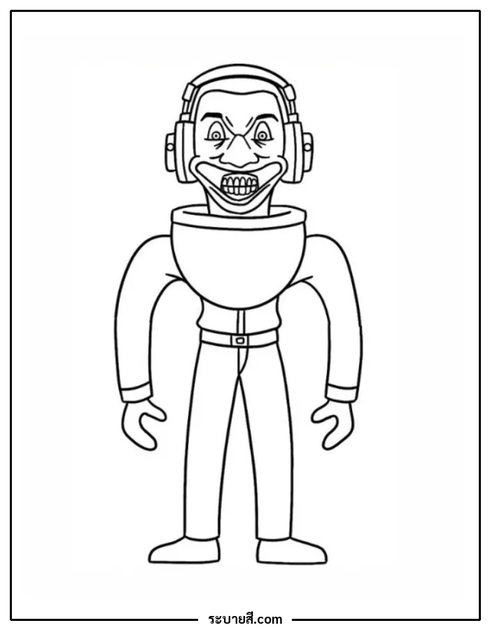 ภาพวาดระบายสี Skibidi Toilet 20