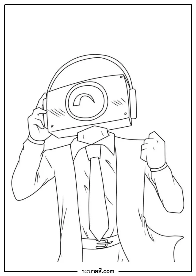 ภาพวาดระบายสี Skibidi Toilet 22