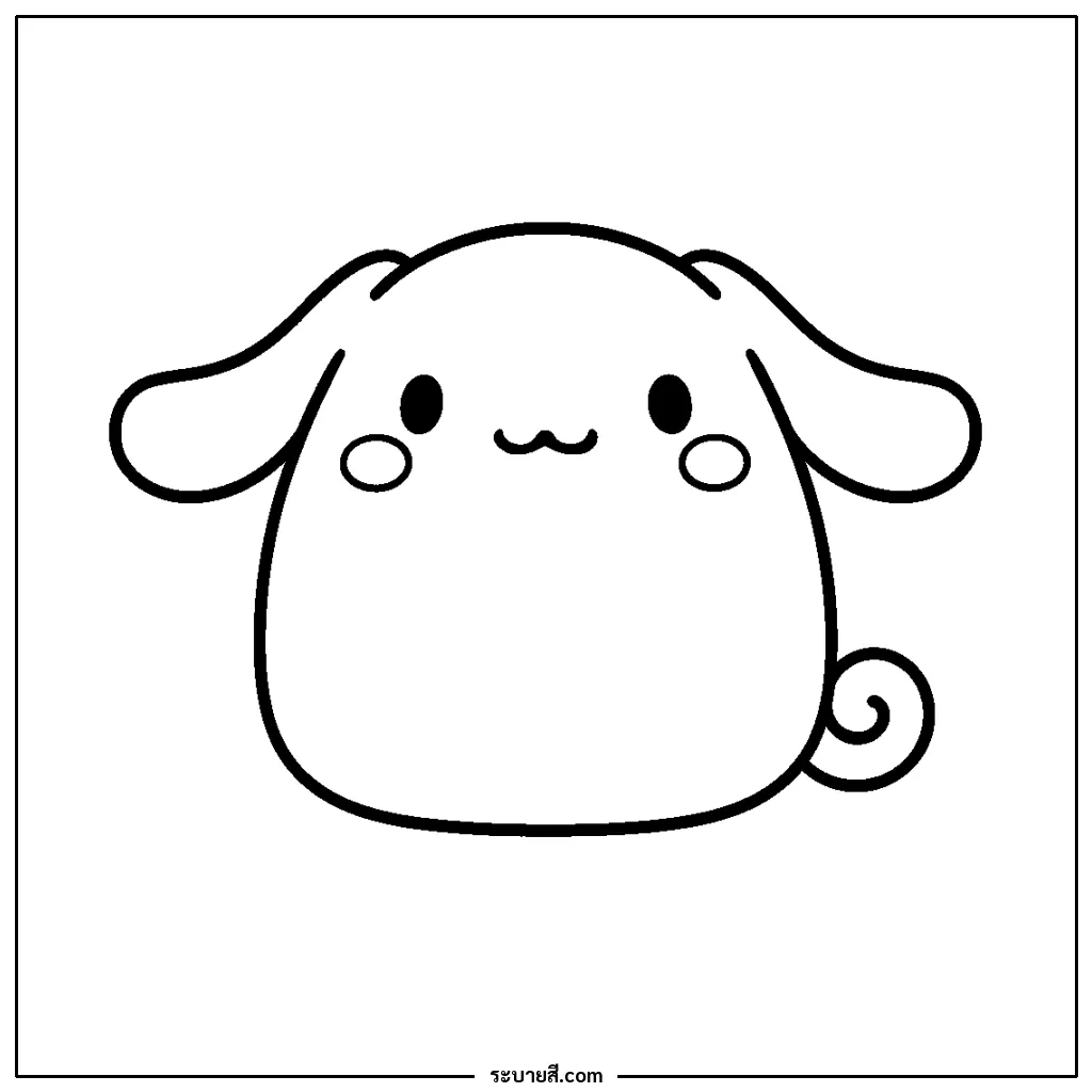 ภาพวาดระบายสี Cinnamorol Squishmallow