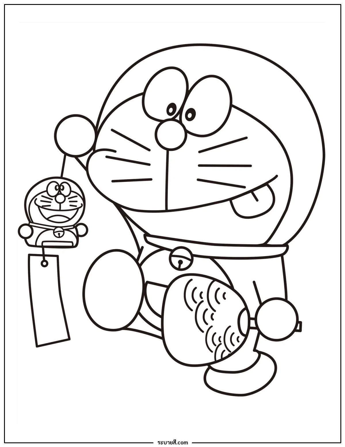ภาพวาดระบายสี Doraemon 07