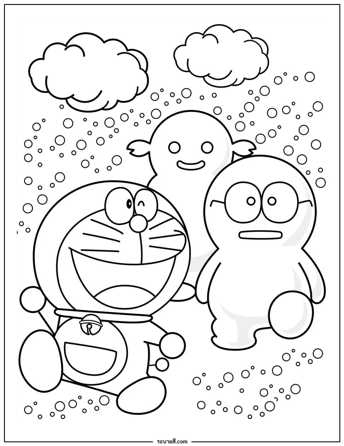 ภาพวาดระบายสี Doraemon 10
