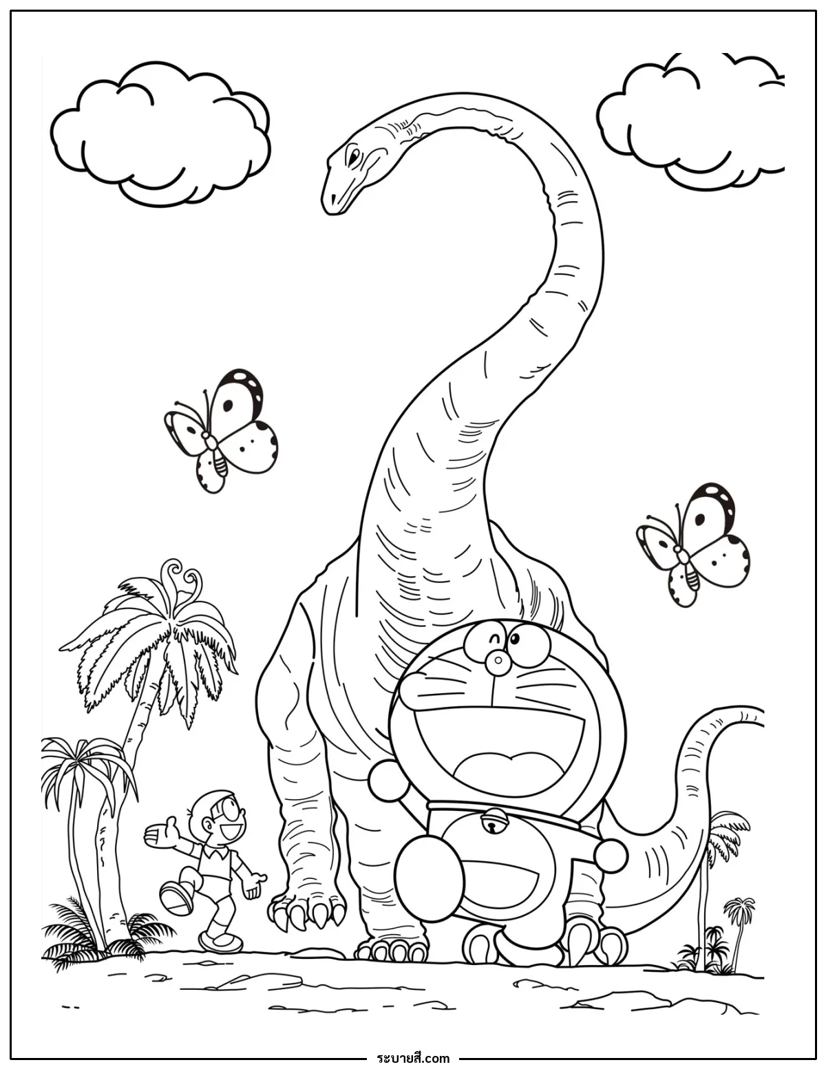 ภาพวาดระบายสี Doraemon 25