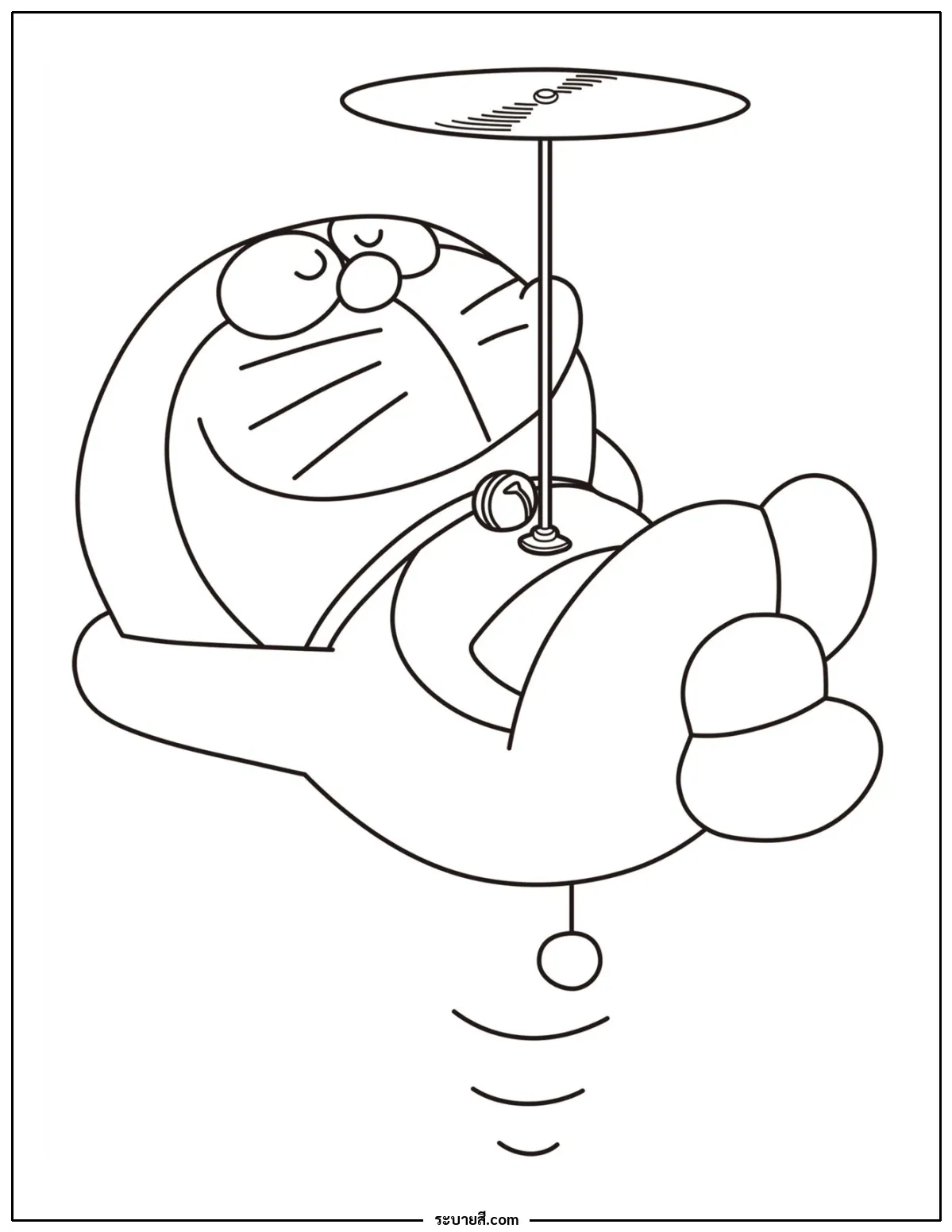 ภาพวาดระบายสี Doraemon 24