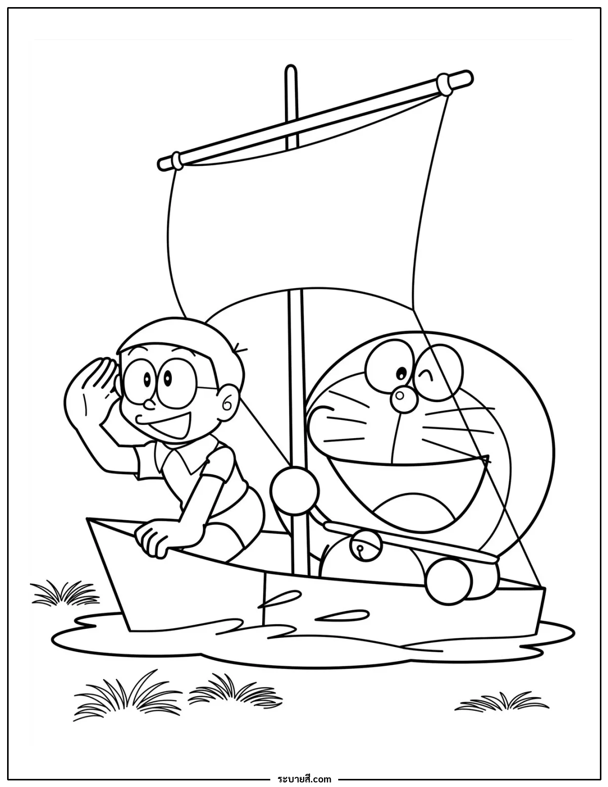 ภาพวาดระบายสี Doraemon 31