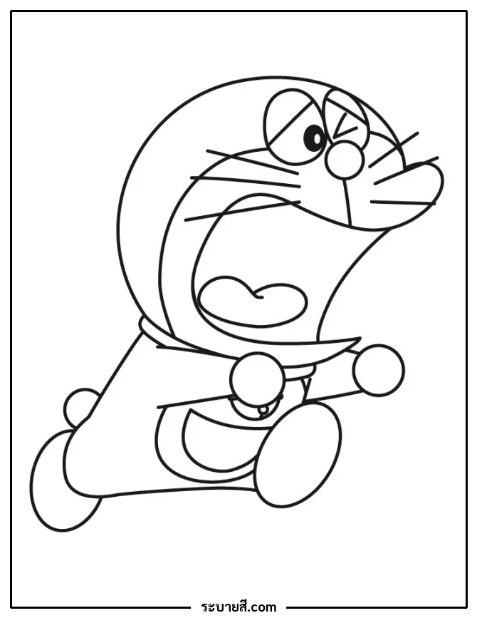 ภาพวาดระบายสี Doraemon 35