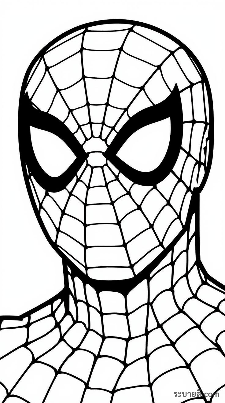 ภาพวาดระบายสี SpiderMan 19