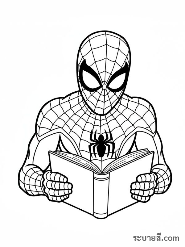 ภาพวาดระบายสี SpiderMan 20