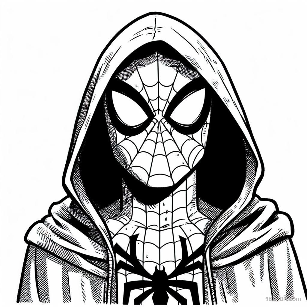 ภาพวาดระบายสี SpiderMan 43