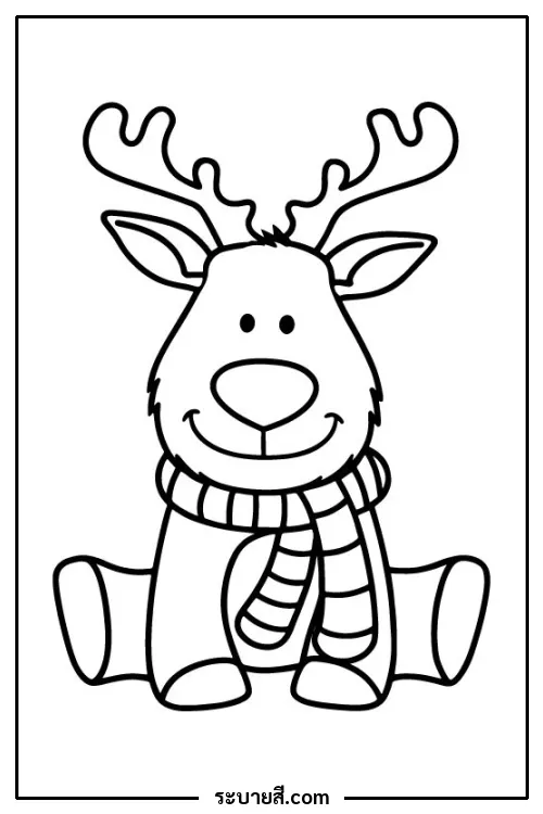 ภาพวาดระบายสี Merry Christmas 07